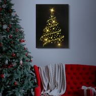 Vianočný LED obrázok s vešiakom na stenu 30 x 40 cm