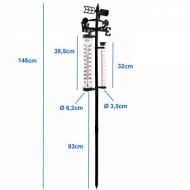 Meteorologická stanica s teplomerom a zrážkomerom
