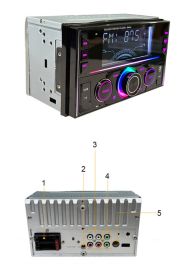 Autorádio s USB 2DIN DA003