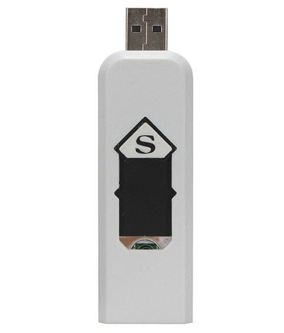 Usb zapaľovač na cigarety - biely